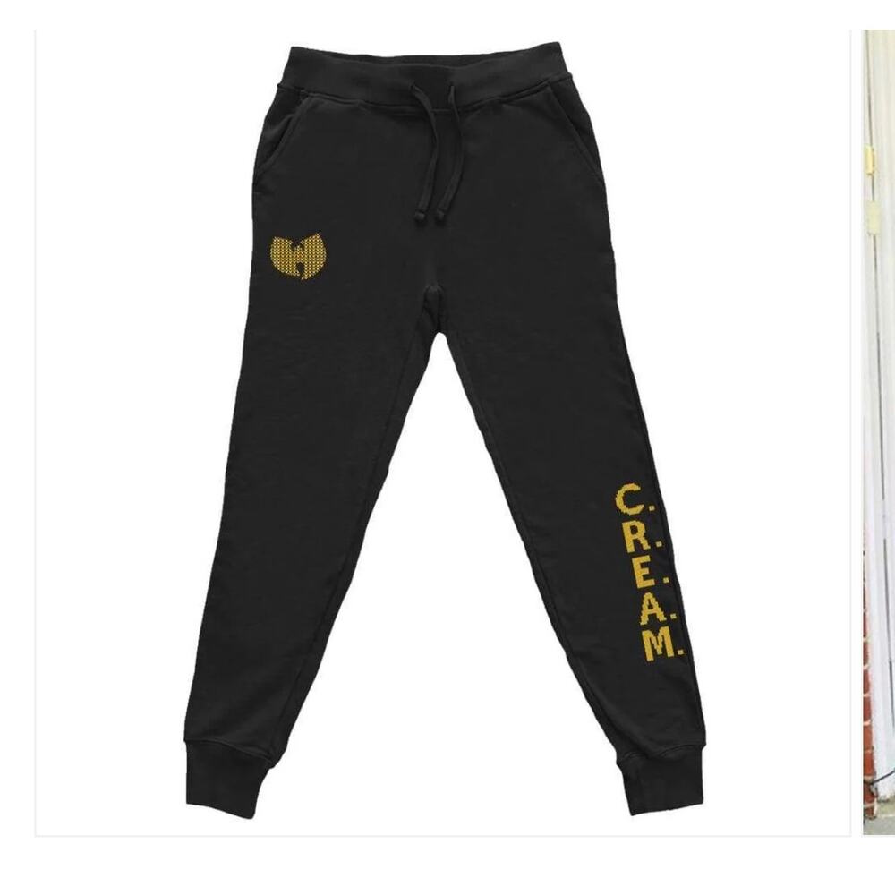 Wu Tang C.R.E.A.M. Black joggers unisex L